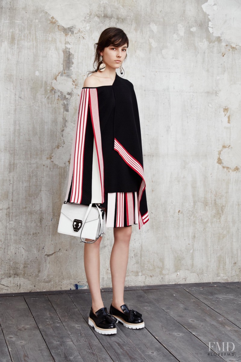 Lary Müller featured in  the MSGM lookbook for Resort 2016