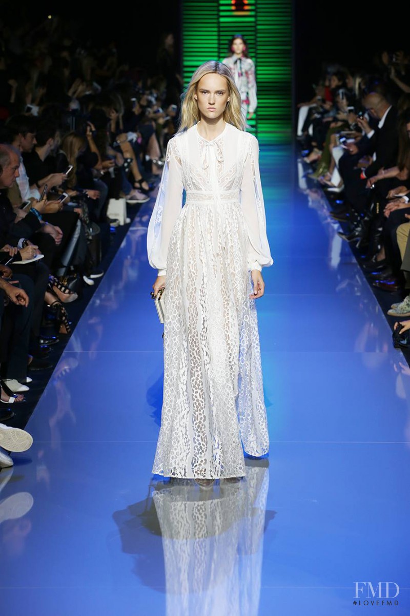 Harleth Kuusik featured in  the Elie Saab fashion show for Spring/Summer 2016
