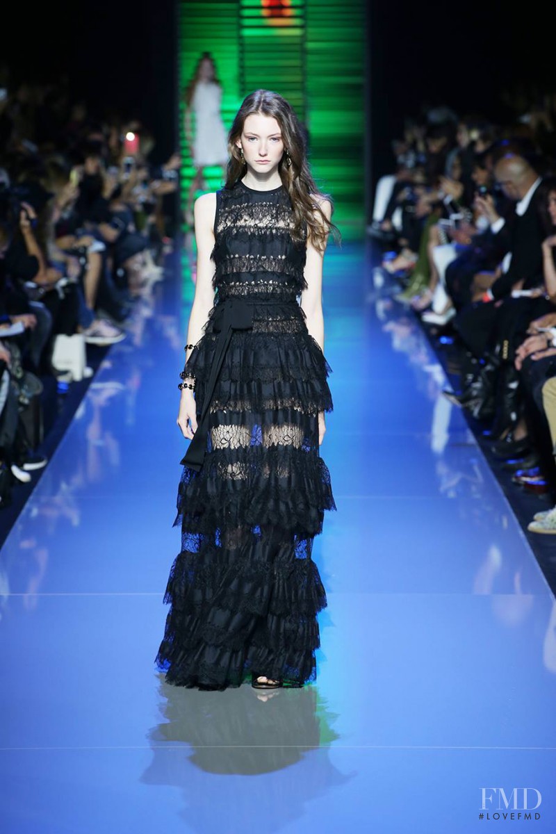 Allyson Chalmers featured in  the Elie Saab fashion show for Spring/Summer 2016