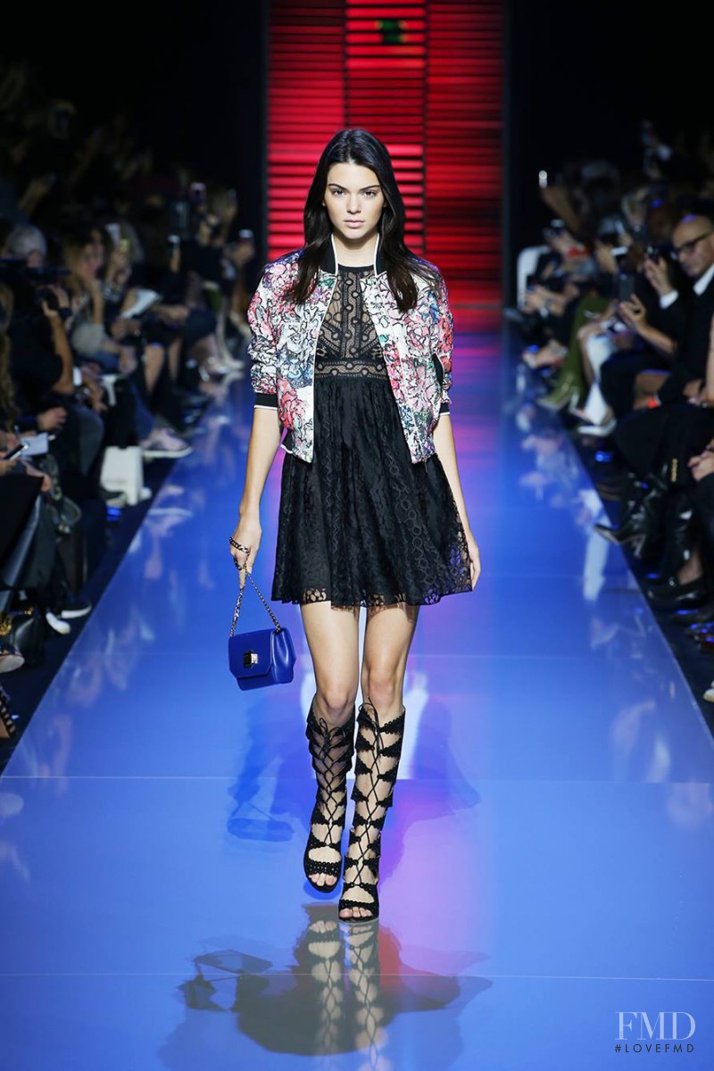 Kendall Jenner featured in  the Elie Saab fashion show for Spring/Summer 2016