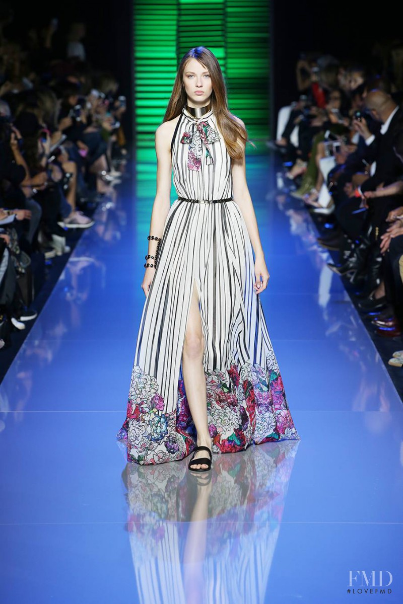 Ala Sekula featured in  the Elie Saab fashion show for Spring/Summer 2016