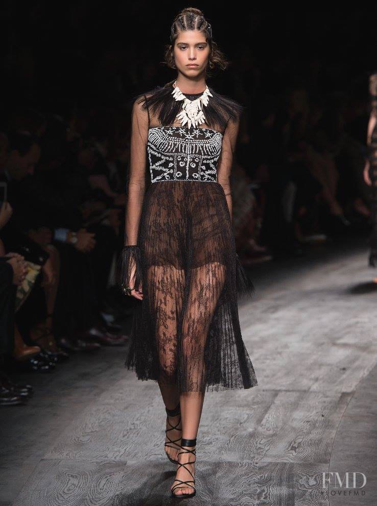 Mica Arganaraz featured in  the Valentino fashion show for Spring/Summer 2016