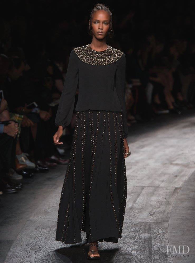 Leila Ndabirabe featured in  the Valentino fashion show for Spring/Summer 2016