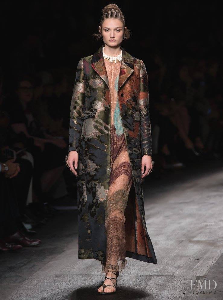 Olivia Jansing featured in  the Valentino fashion show for Spring/Summer 2016