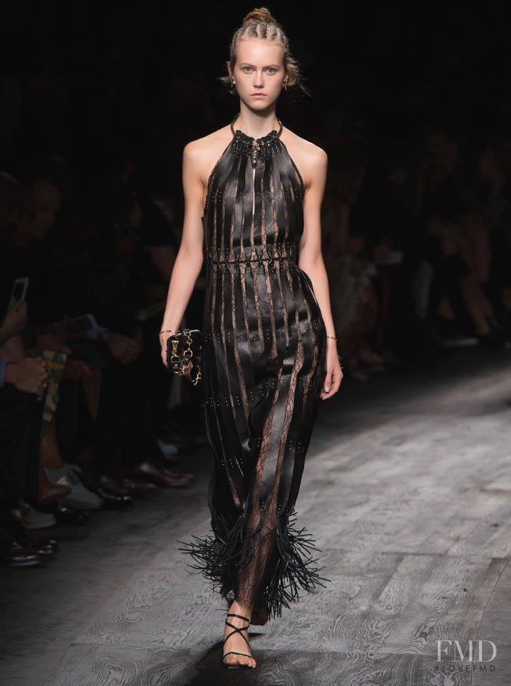 Julie Hoomans featured in  the Valentino fashion show for Spring/Summer 2016