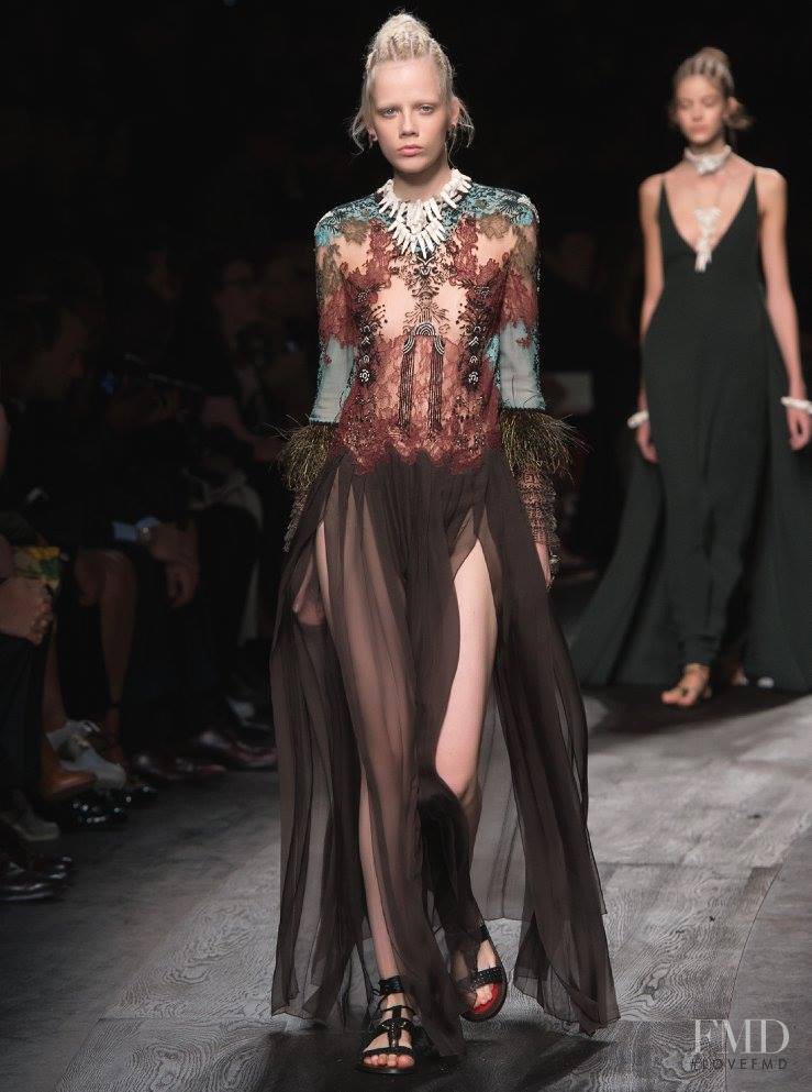 Marjan Jonkman featured in  the Valentino fashion show for Spring/Summer 2016