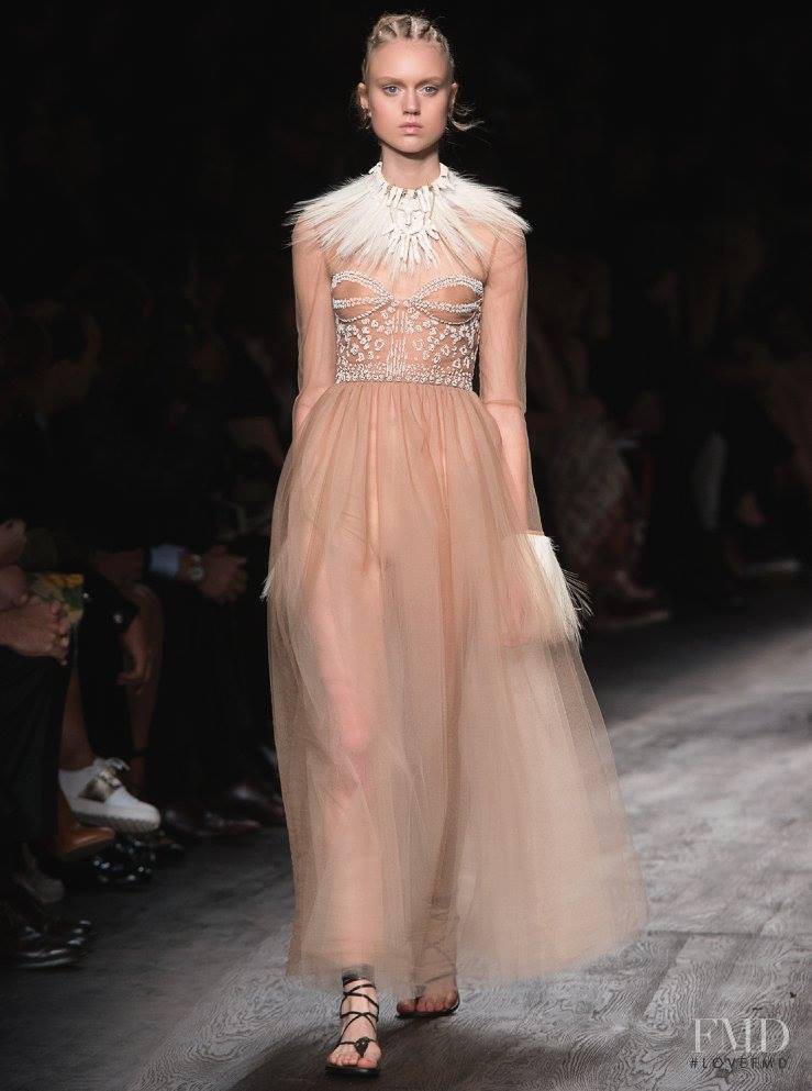 Frida Westerlund featured in  the Valentino fashion show for Spring/Summer 2016