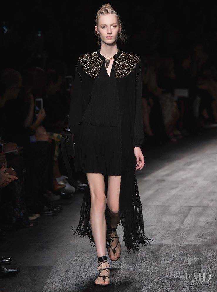 Julia Nobis featured in  the Valentino fashion show for Spring/Summer 2016