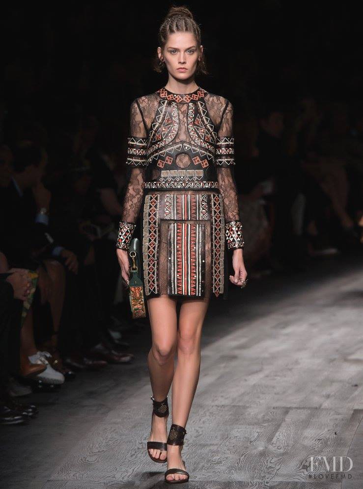 Angel Rutledge featured in  the Valentino fashion show for Spring/Summer 2016