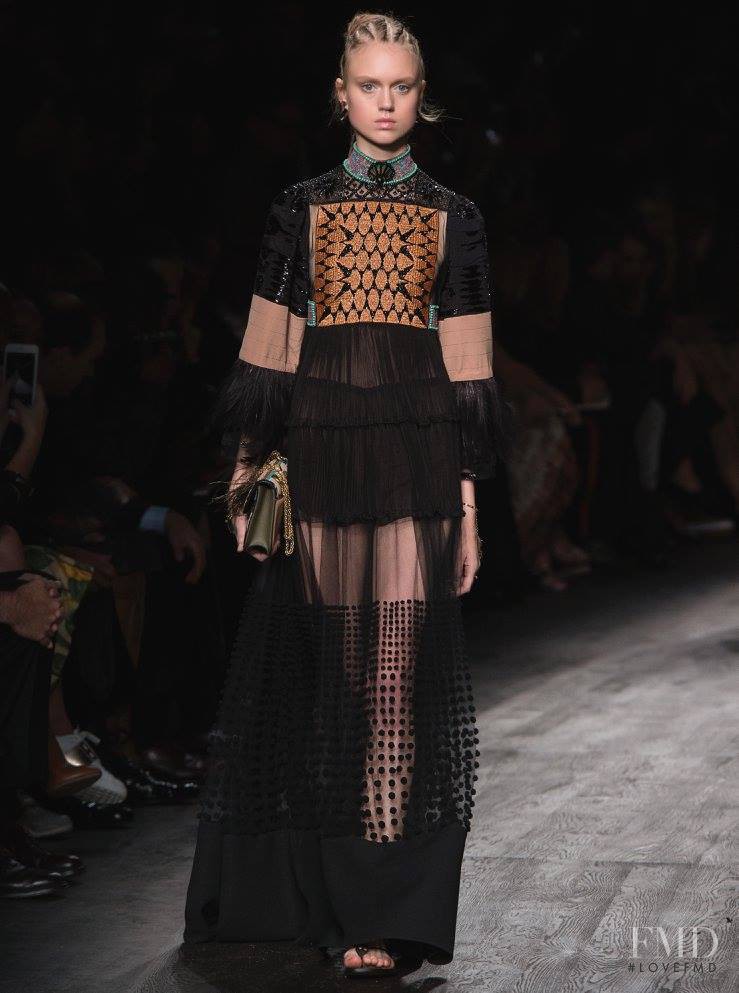 Frida Westerlund featured in  the Valentino fashion show for Spring/Summer 2016