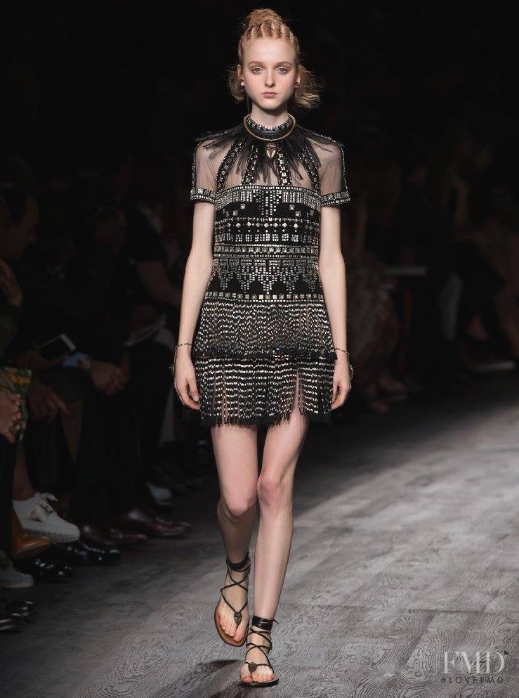 Madison Stubbington featured in  the Valentino fashion show for Spring/Summer 2016