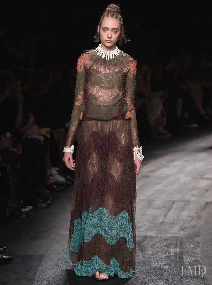 Lia Pavlova featured in  the Valentino fashion show for Spring/Summer 2016