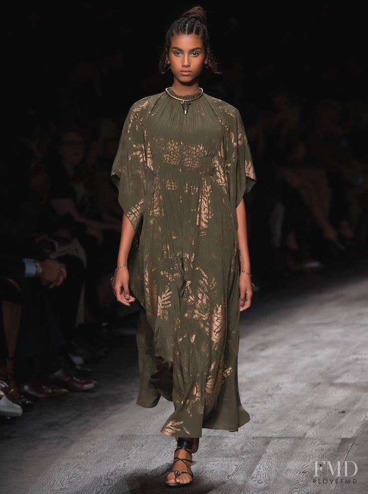 Imaan Hammam featured in  the Valentino fashion show for Spring/Summer 2016