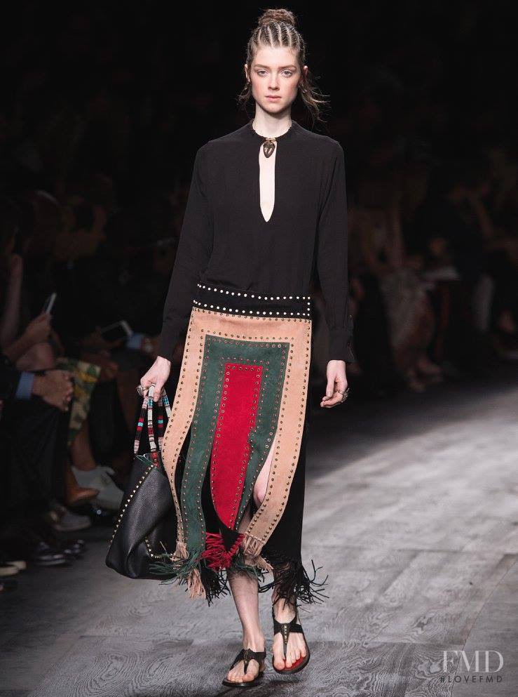 Jessica Burley featured in  the Valentino fashion show for Spring/Summer 2016