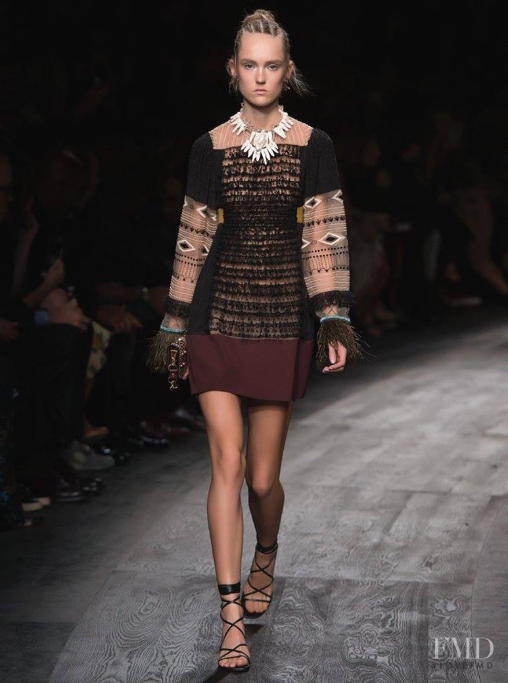 Harleth Kuusik featured in  the Valentino fashion show for Spring/Summer 2016