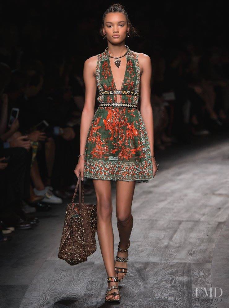 Lameka Fox featured in  the Valentino fashion show for Spring/Summer 2016