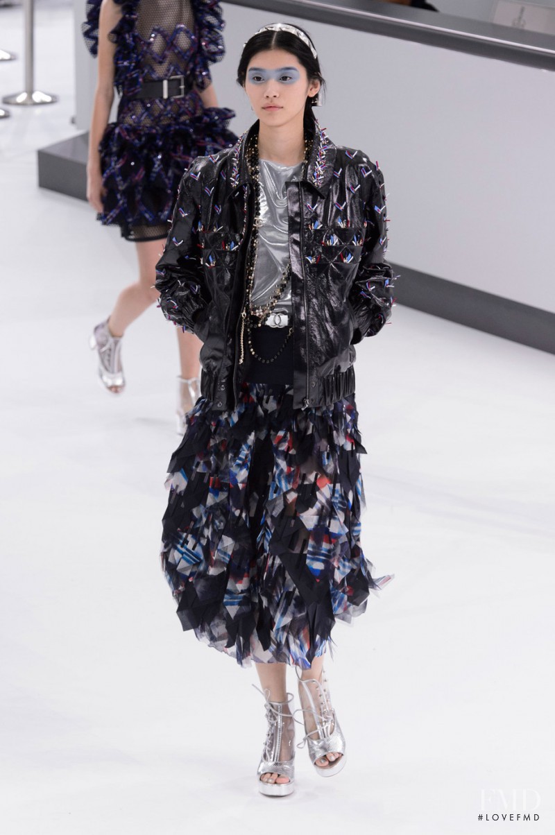 Ming Xi featured in  the Chanel fashion show for Spring/Summer 2016