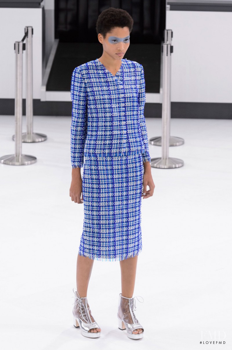 Lineisy Montero featured in  the Chanel fashion show for Spring/Summer 2016