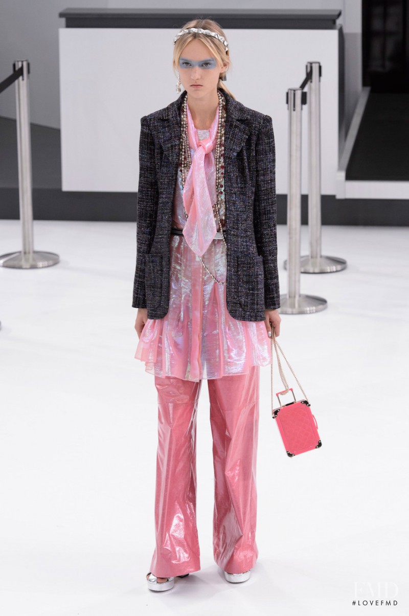 Harleth Kuusik featured in  the Chanel fashion show for Spring/Summer 2016