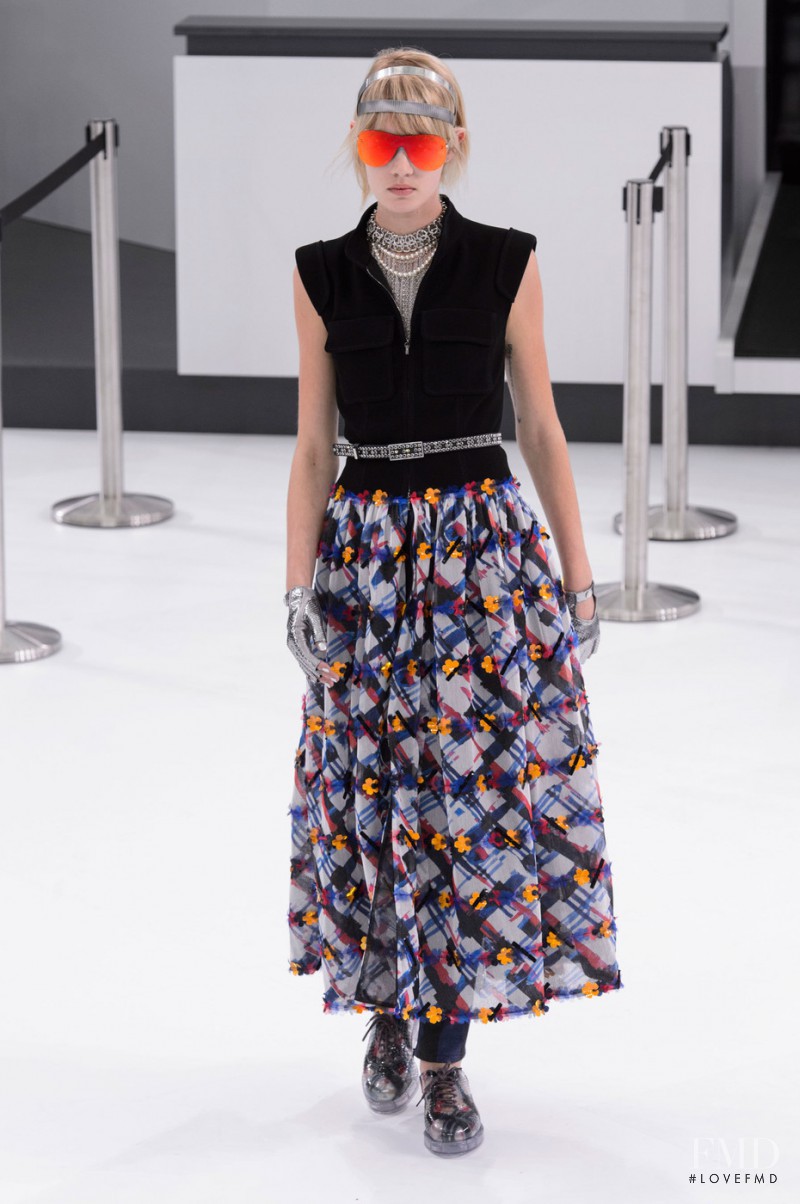 Celine Bouly featured in  the Chanel fashion show for Spring/Summer 2016