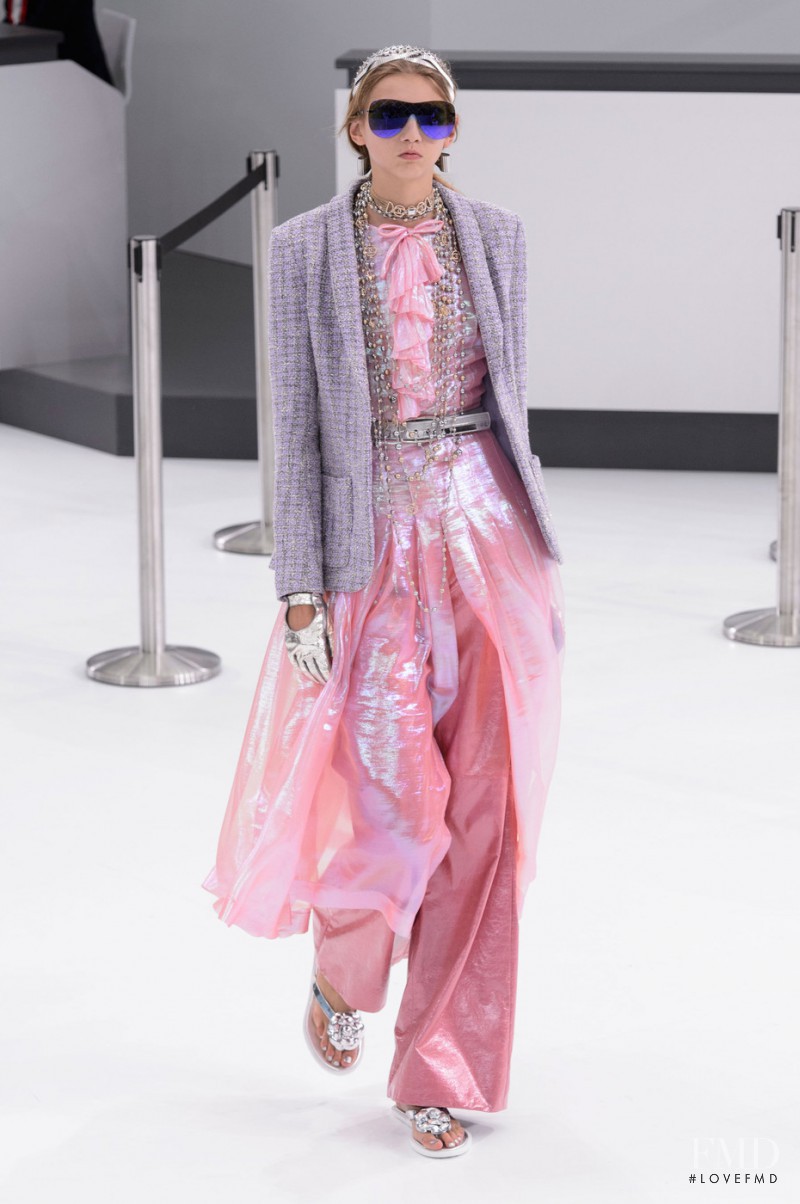 Molly Bair featured in  the Chanel fashion show for Spring/Summer 2016
