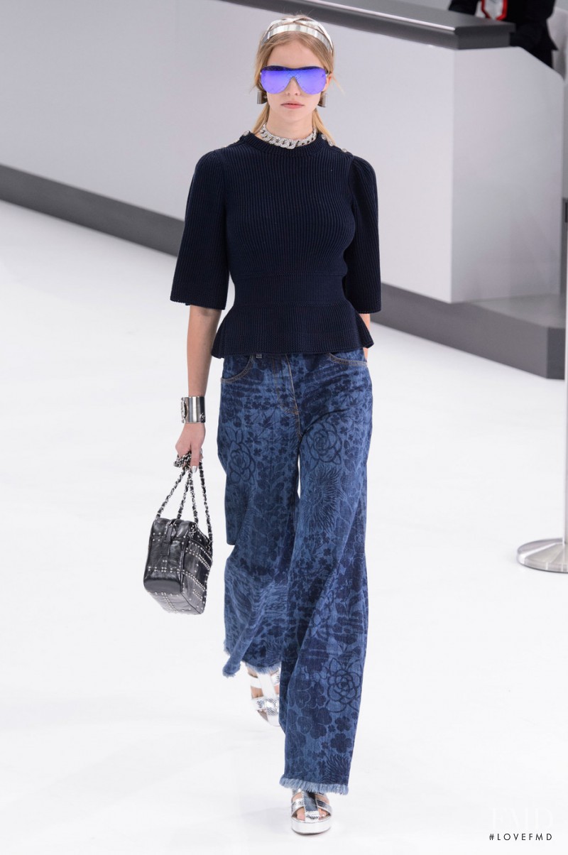 Sasha Luss featured in  the Chanel fashion show for Spring/Summer 2016
