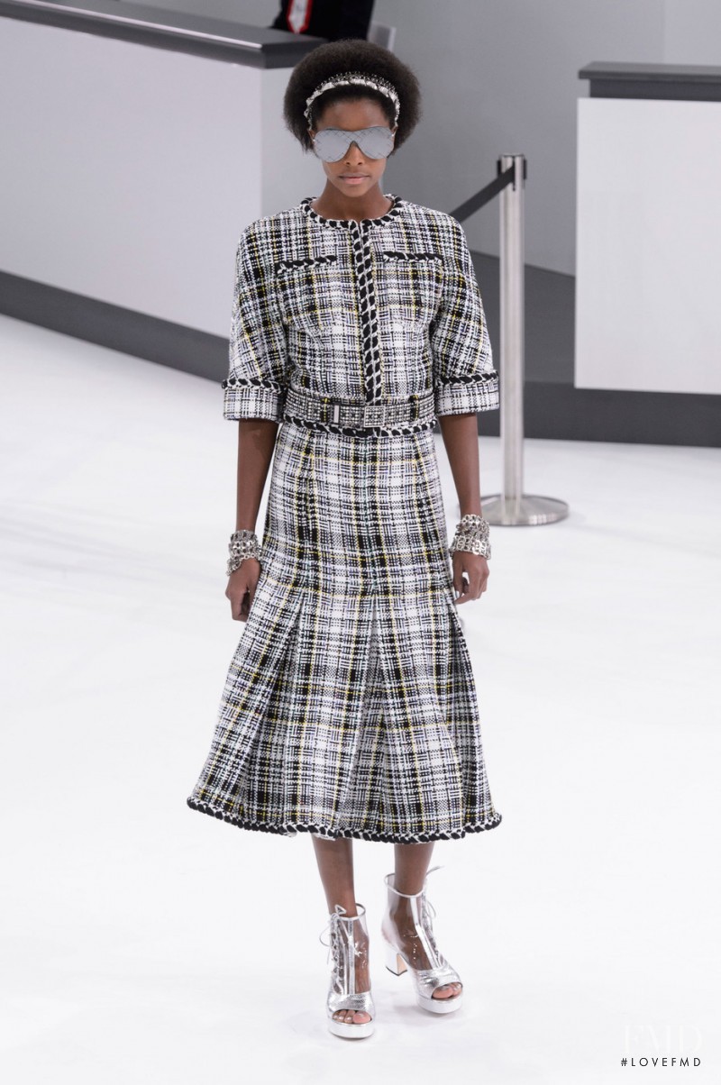 Karly Loyce featured in  the Chanel fashion show for Spring/Summer 2016