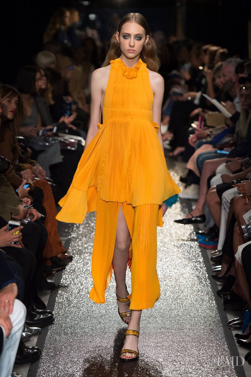 Lia Pavlova featured in  the Sonia Rykiel fashion show for Spring/Summer 2016