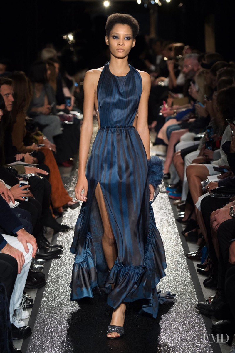 Lineisy Montero featured in  the Sonia Rykiel fashion show for Spring/Summer 2016