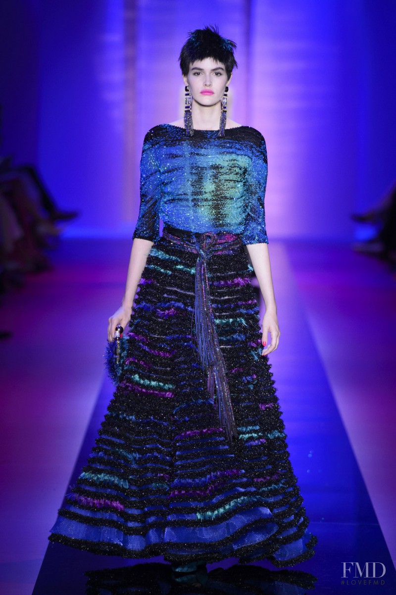 Vanessa Moody featured in  the Armani Prive fashion show for Autumn/Winter 2015