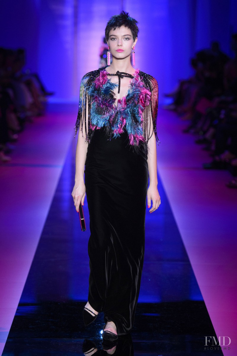 Mina Cvetkovic featured in  the Armani Prive fashion show for Autumn/Winter 2015