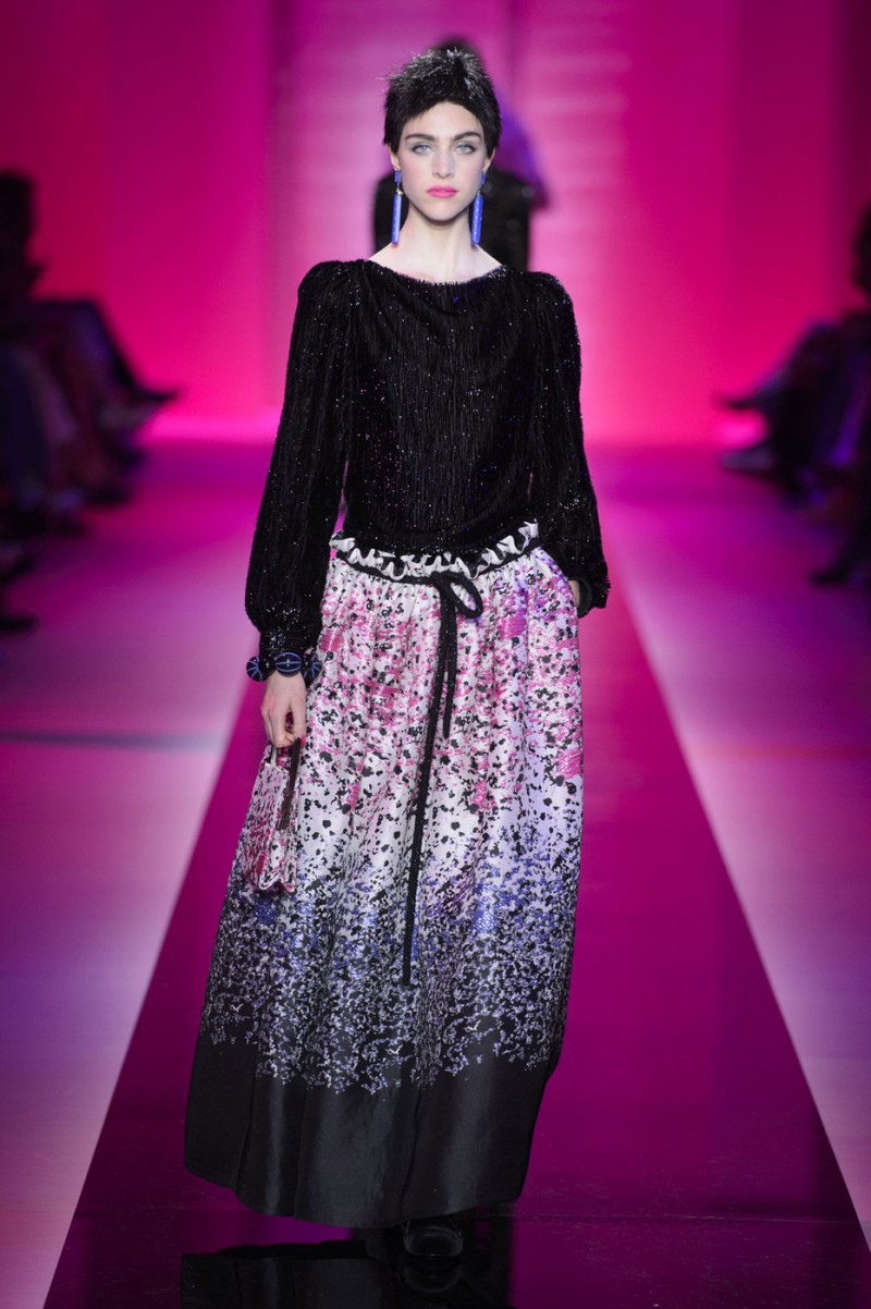Hedvig Palm featured in  the Armani Prive fashion show for Autumn/Winter 2015