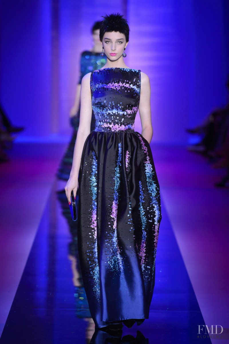 Larissa Marchiori featured in  the Armani Prive fashion show for Autumn/Winter 2015