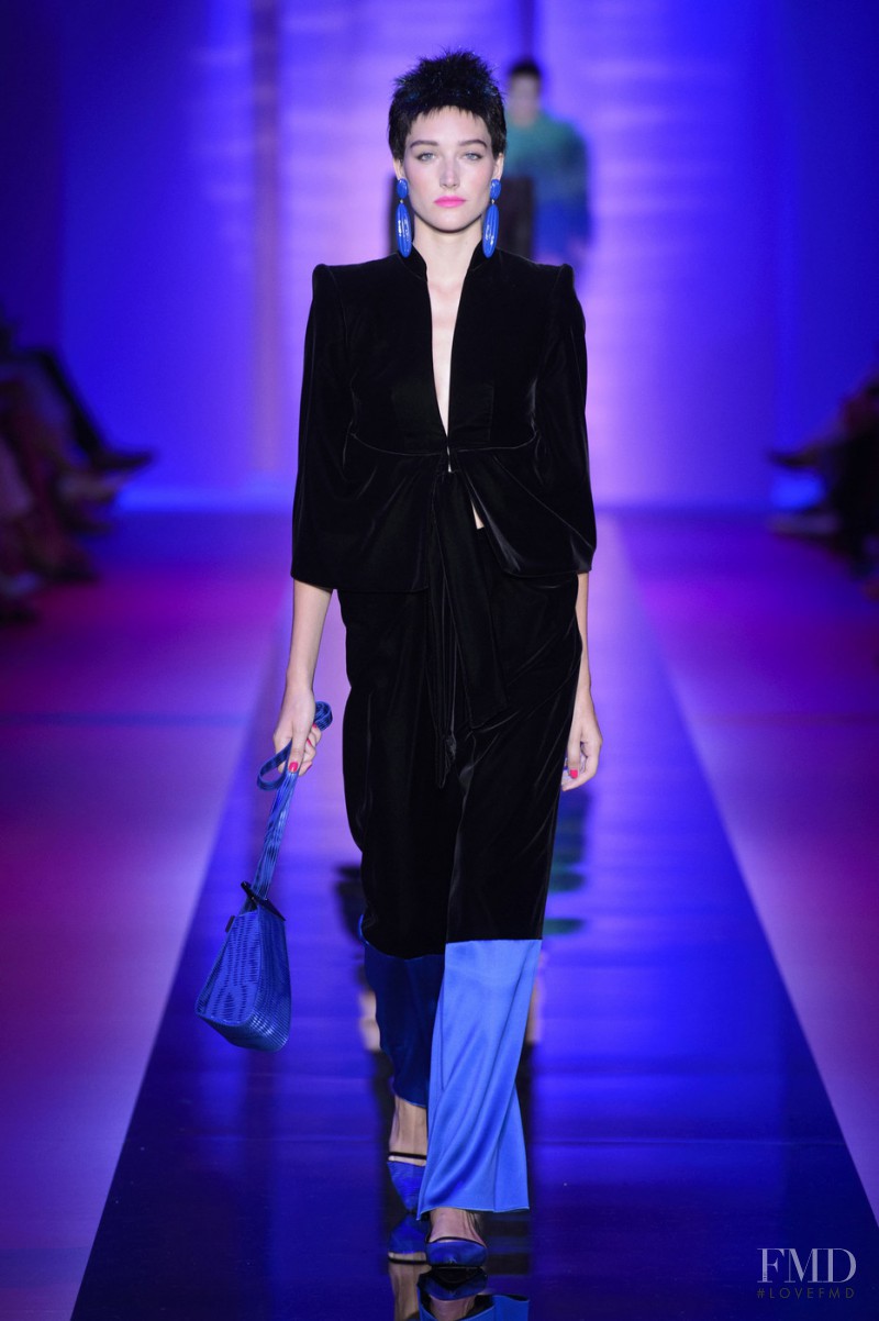 Joséphine Le Tutour featured in  the Armani Prive fashion show for Autumn/Winter 2015