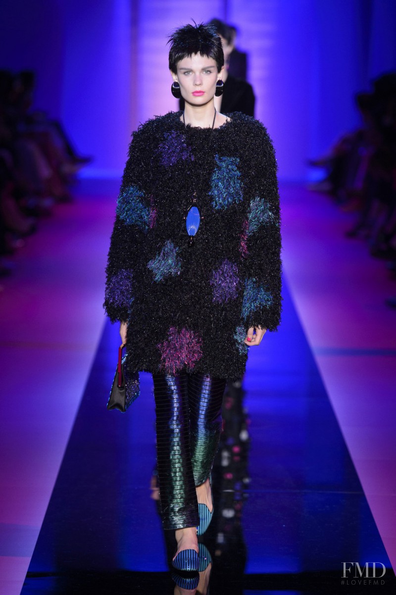 Alexandra Elizabeth Ljadov featured in  the Armani Prive fashion show for Autumn/Winter 2015