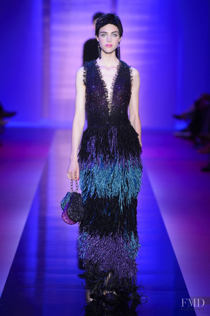 Hedvig Palm featured in  the Armani Prive fashion show for Autumn/Winter 2015