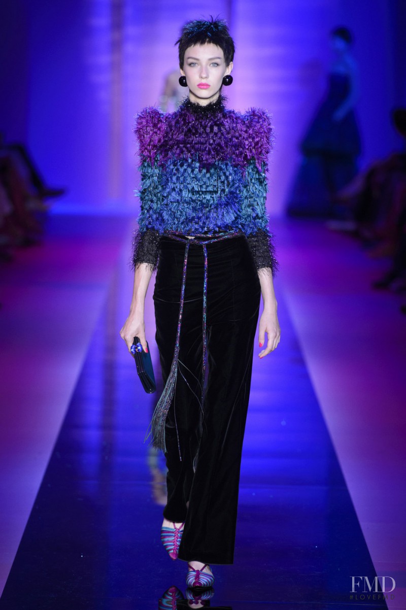 Ala Sekula featured in  the Armani Prive fashion show for Autumn/Winter 2015