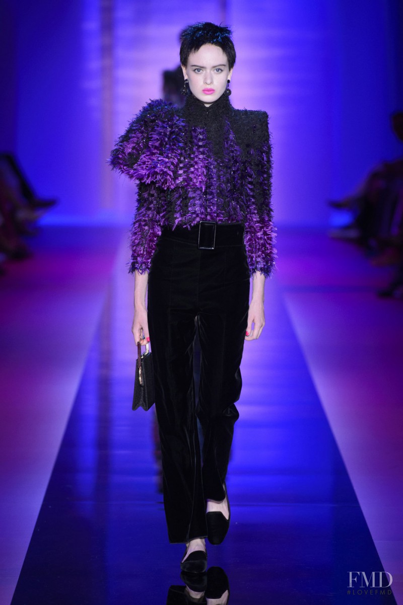 Emmy Krüger featured in  the Armani Prive fashion show for Autumn/Winter 2015