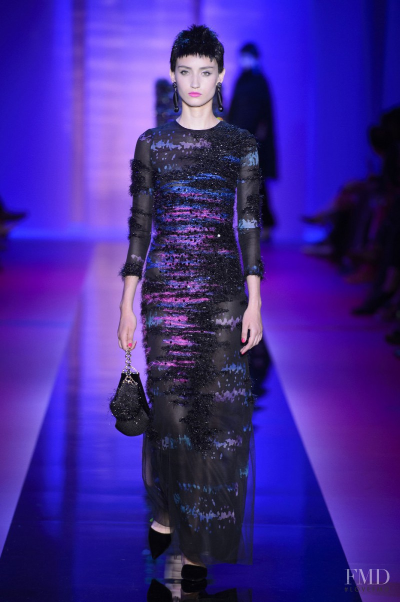 Alex Yuryeva featured in  the Armani Prive fashion show for Autumn/Winter 2015