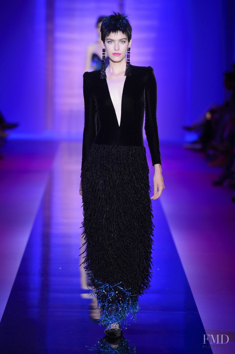 Alexandra Hochguertel featured in  the Armani Prive fashion show for Autumn/Winter 2015