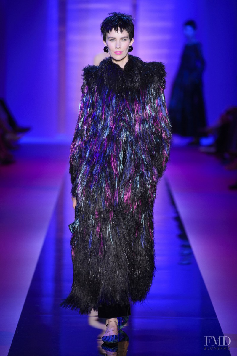 Sally Jonsson featured in  the Armani Prive fashion show for Autumn/Winter 2015
