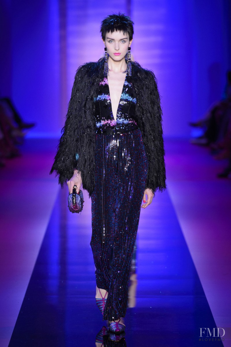 Jada Joyce featured in  the Armani Prive fashion show for Autumn/Winter 2015