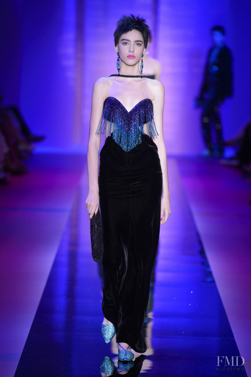 Tako Natsvlishvili featured in  the Armani Prive fashion show for Autumn/Winter 2015