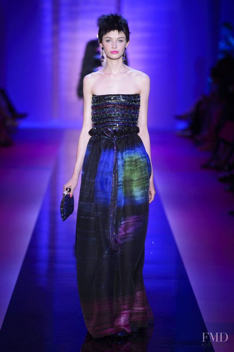 Anna Lund Sorensen featured in  the Armani Prive fashion show for Autumn/Winter 2015