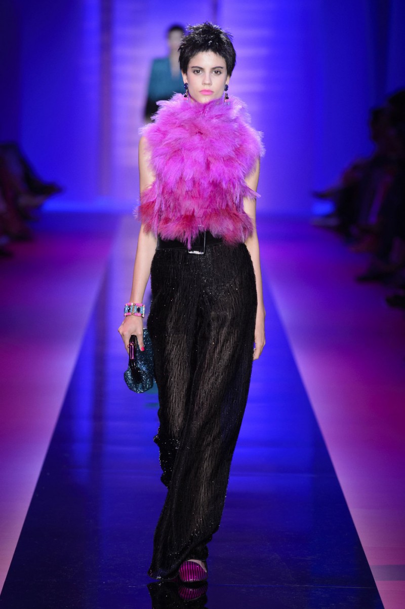 Antonina Petkovic featured in  the Armani Prive fashion show for Autumn/Winter 2015