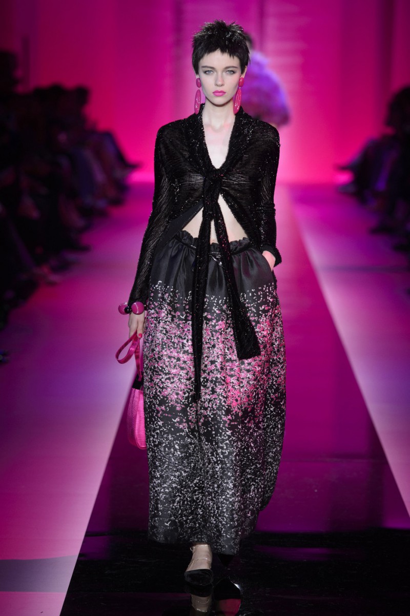 Katya Ledneva featured in  the Armani Prive fashion show for Autumn/Winter 2015