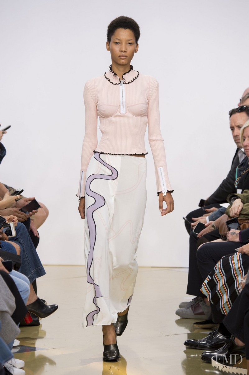 Lineisy Montero featured in  the J.W. Anderson fashion show for Spring/Summer 2016