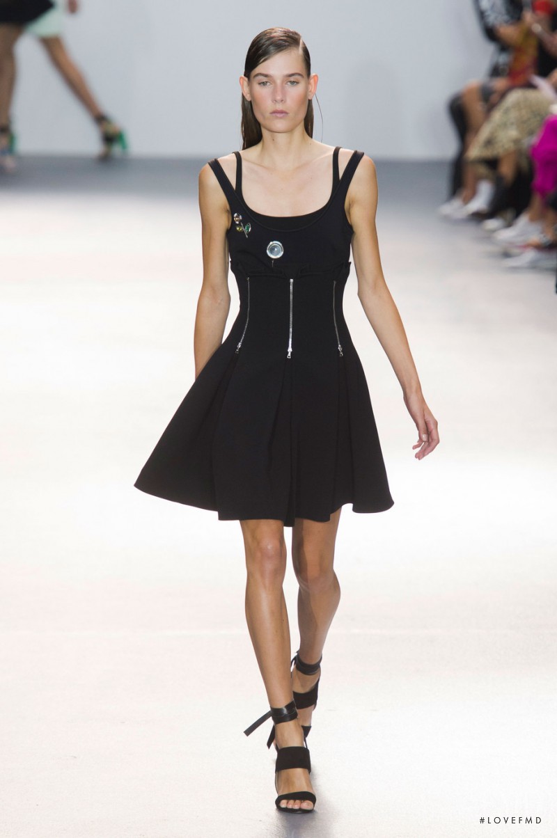 Vera Van Erp featured in  the David Koma fashion show for Spring/Summer 2016