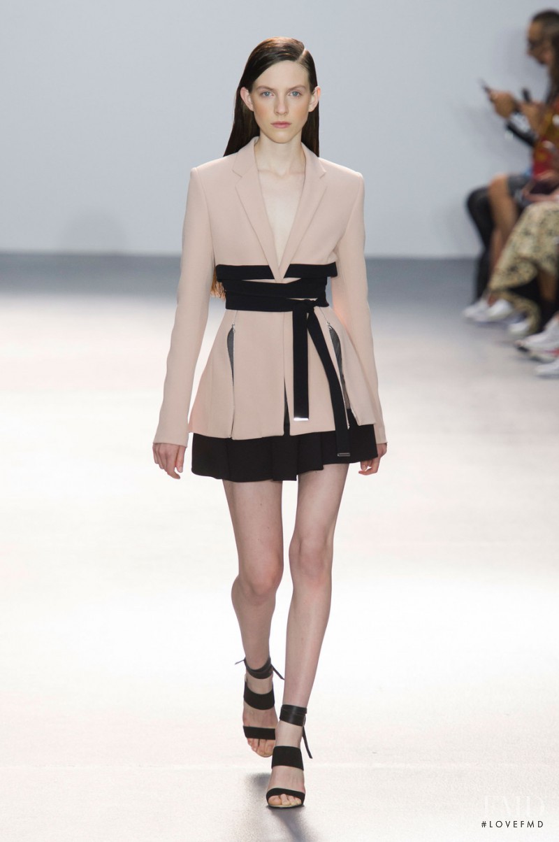Grace Booth featured in  the David Koma fashion show for Spring/Summer 2016