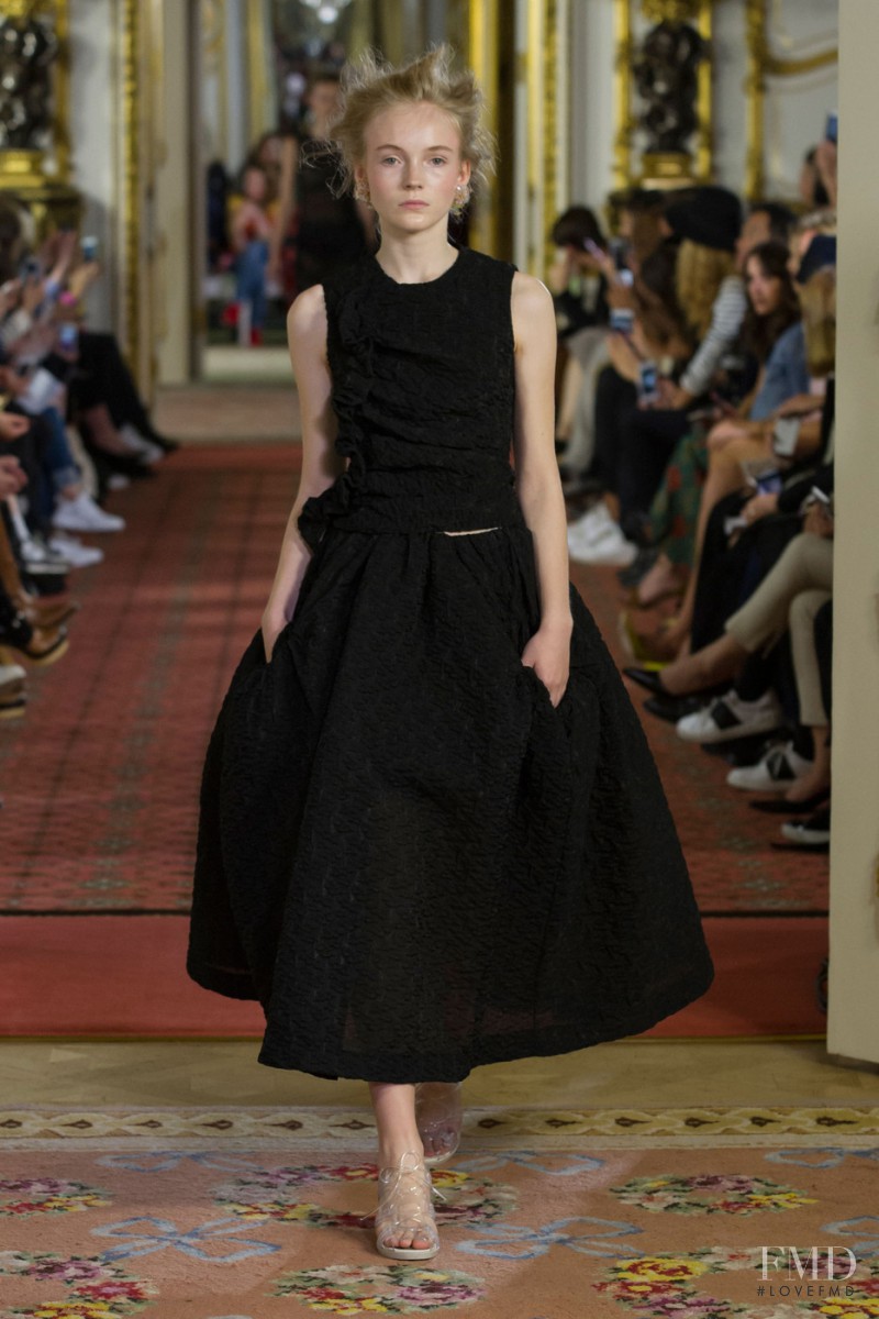 Lucan Gillespie featured in  the Simone Rocha fashion show for Spring/Summer 2016